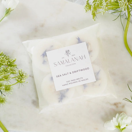 Samalanah Collection Sea Salt & Driftwood Soy Wax Melts - Old Railway Line Garden Centre
