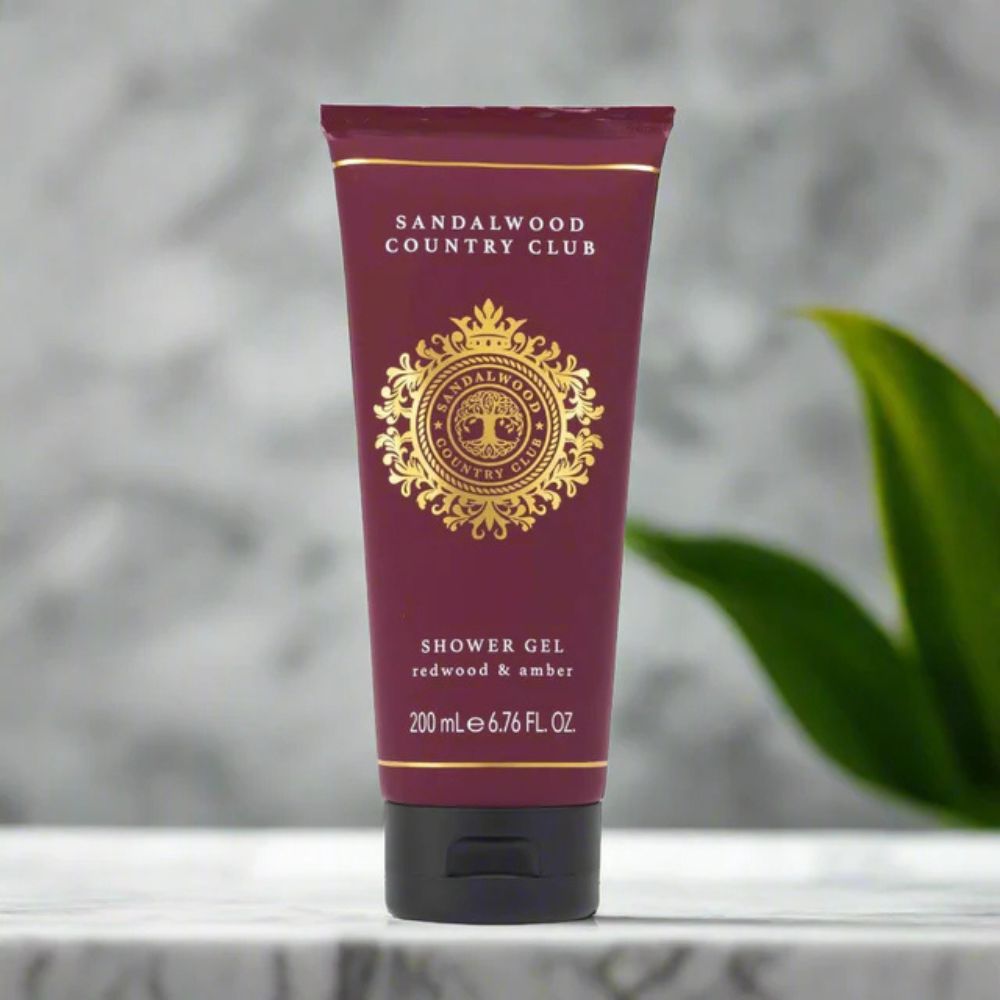 Sandalwood Country Club 200ml Redwood & Amber Shower Gel - Old Railway Line Garden Centre