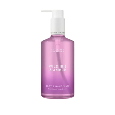 Scottish Fine Soaps 300ml Wild Iris & Amber Body & Hand Wash - Old Railway Line Garden Centre