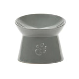 Scruffs 12cm Classic Grey Raised Cat Feeder Bowl - Old Railway Line Garden Centre