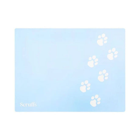 Scruffs 40cm x 30cm Pet Placemat - Blue - Old Railway Line Garden Centre