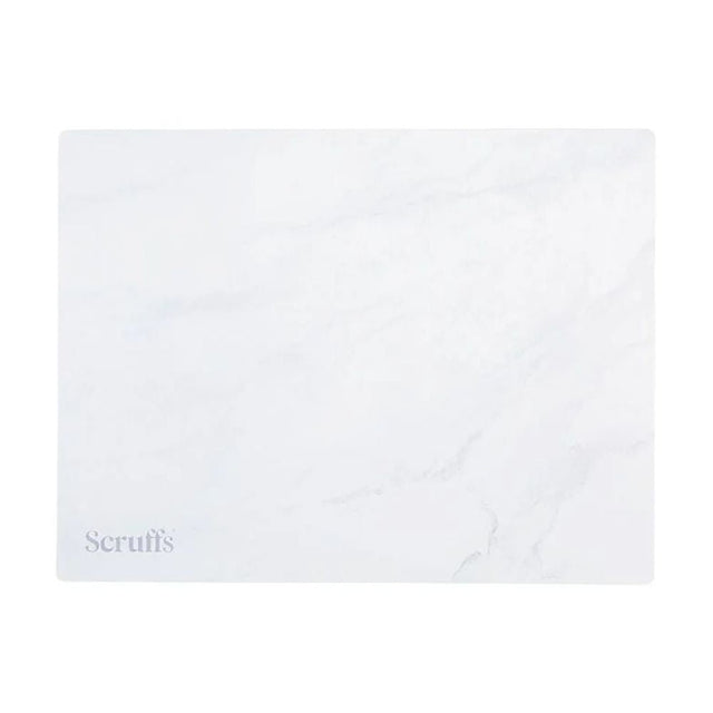 Scruffs 40cm x 30cm Pet Placemat - White Marble - Old Railway Line Garden Centre