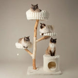 Scruffs Alpine Pyrenees Cat Tree - Cream - Old Railway Line Garden Centre