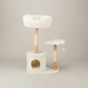 Scruffs Colorado Cat Scratching Tree - Cream - Old Railway Line Garden Centre