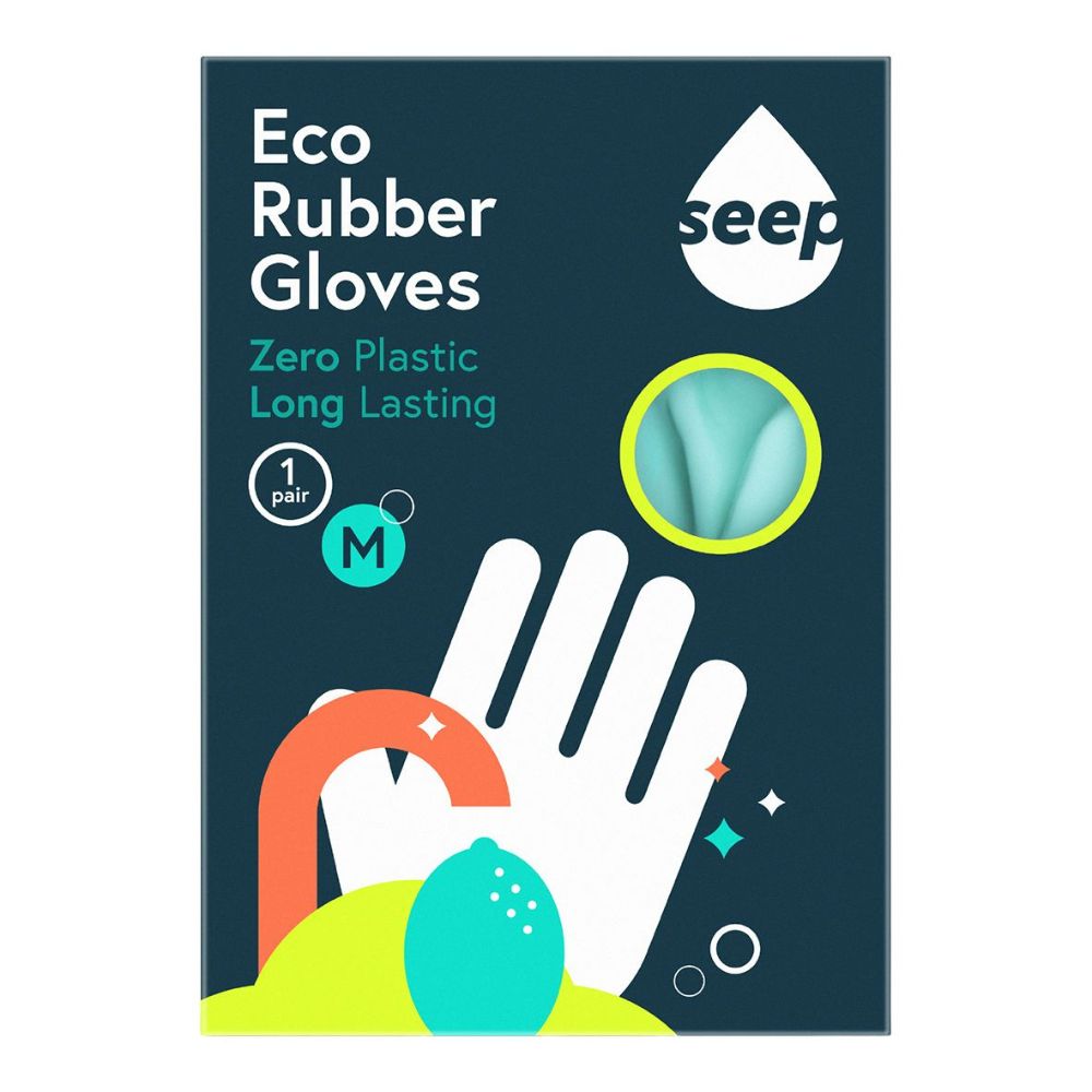Seep Living Eco Rubber Gloves - Medium