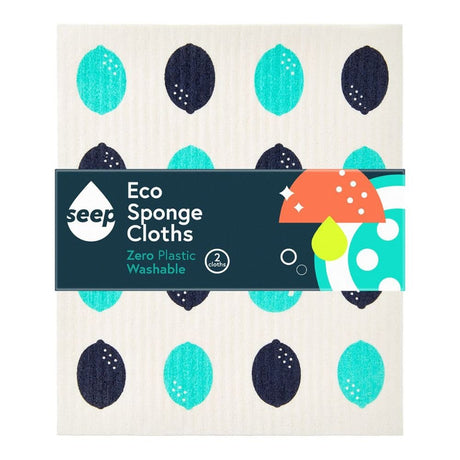 Seep Living Eco Sponge Cloths - Pack of 2 - Old Railway Line Garden Centre