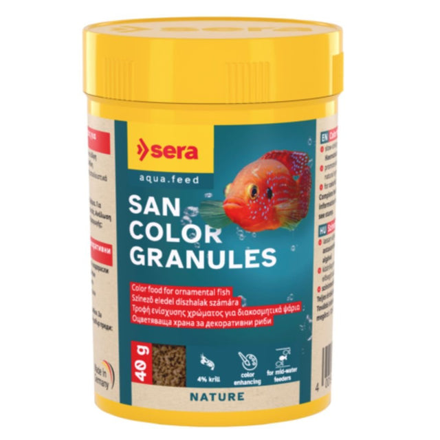 Sera 250ml San Colour Granules - Old Railway Line Garden Centre