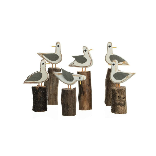 Shoeless Joe 13cm Mixed Gulls on Groynes - Old Railway Line Garden Centre