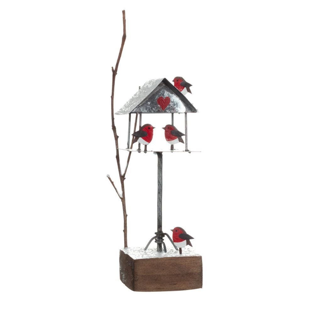 Shoeless Joe Birdtable Metal Ornament