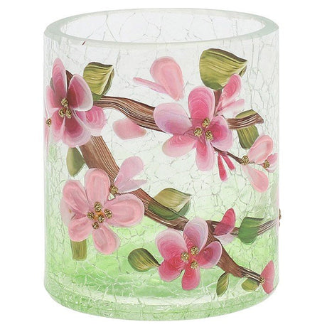 Shudehill 12cm Crackle Blossom Tealight - Old Railway Line Garden Centre