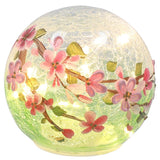 Shudehill 12cm Crackle LED Ball Blossom