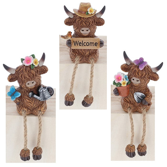 Shudehill 15cm Garden Bloom Cow Dangle Small