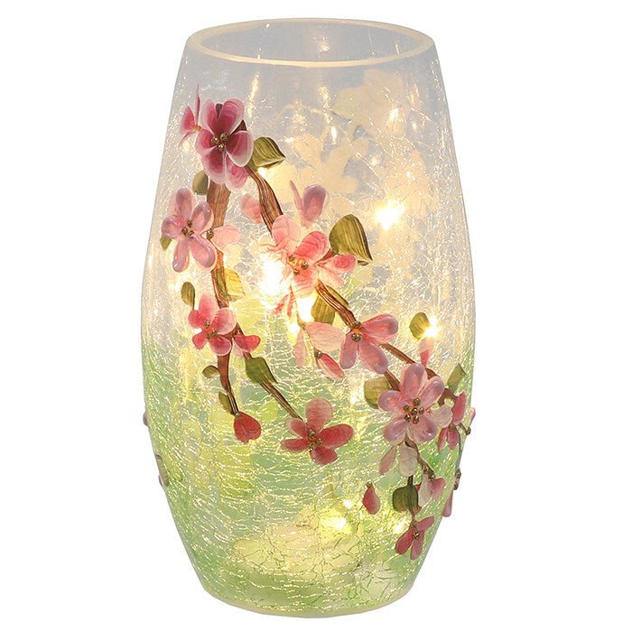 Shudehill 21cm Crackle Blossom LED Tube - Old Railway Line Garden Centre