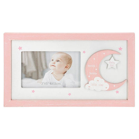 Shudehill 27cm Moonlight Baby Girl Frame - Old Railway Line Garden Centre