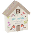 Shudhill 11cm Woodland Robin House Best Friend Plaque - Old Railway Line Garden Centre
