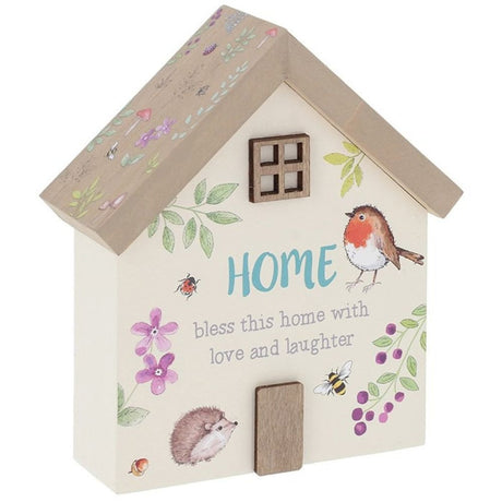 Shudhill 11cm Woodland Robin House Home Plaque - Old Railway Line Garden Centre