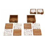Sifcon 12cm Autumn Coasters With Holder - Set of 4