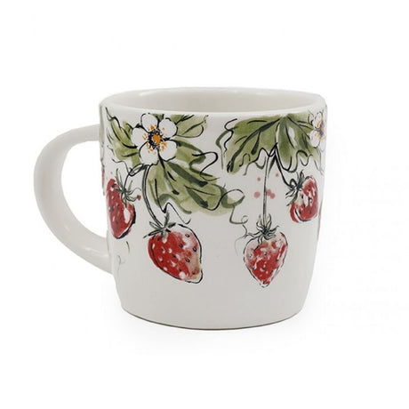 Sifcon 13.7cm Strawberry Print Mug - Old Railway Line Garden Centre