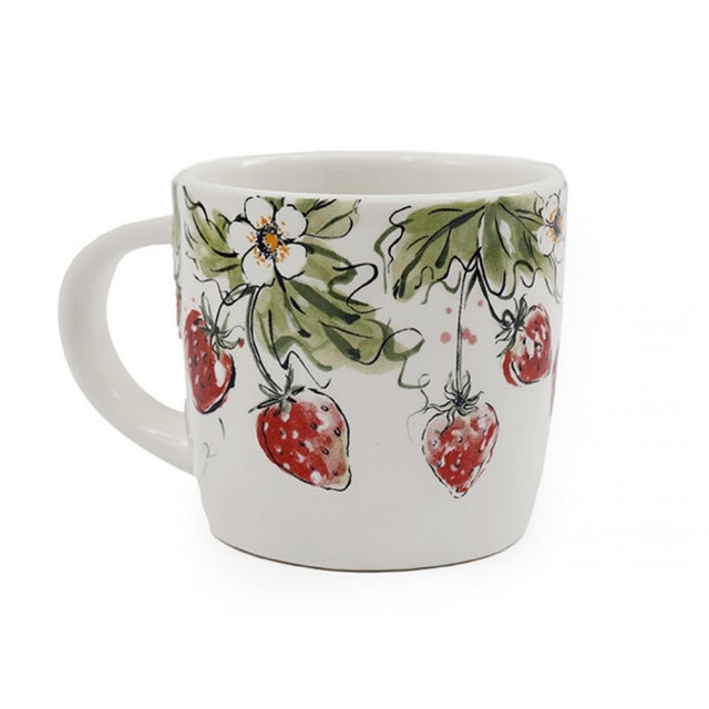 Sifcon 13.7cm Strawberry Print Mug - Old Railway Line Garden Centre