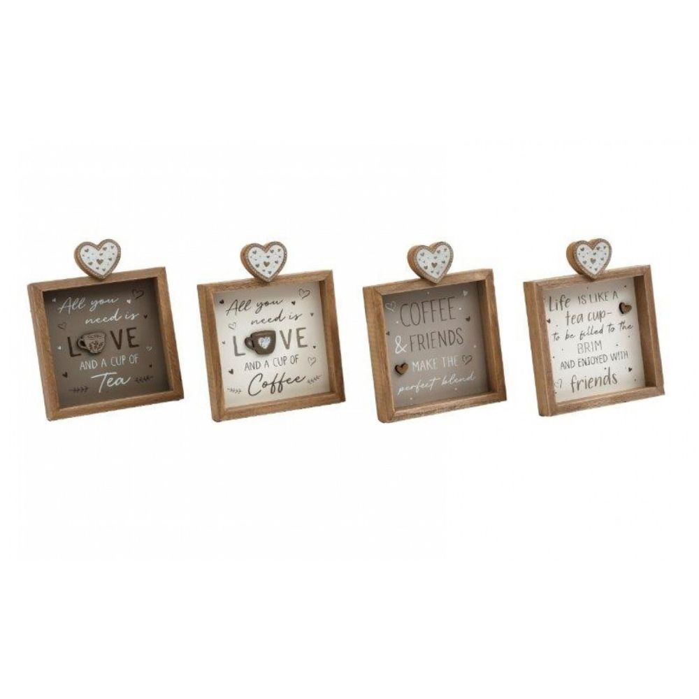 Sifcon 15cm Love Tea/ Coffee Plaque (Choice of 4)