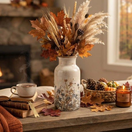 Sifcon 26cm Autumn Floral Vase