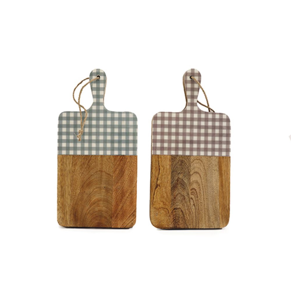 Sifcon 30cm Gingham Serving Board (Choice of 2)