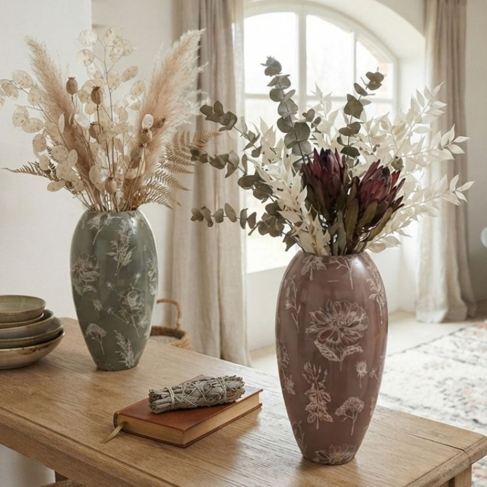 Sifcon 34cm Neutral Flower Classic Vase