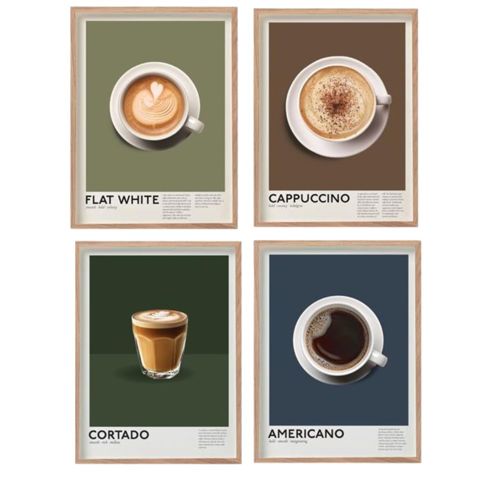 Sifcon 40cm Coffee Wall Art (Choice of 4)