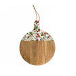 Sifcon 48cm Strawberry Print Round Enamel Chopping Board - Old Railway Line Garden Centre