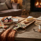 Sifcon 50cm Cosy Home Fruit Chopping Board with Enamel Floral Pattern (Choice of 2)