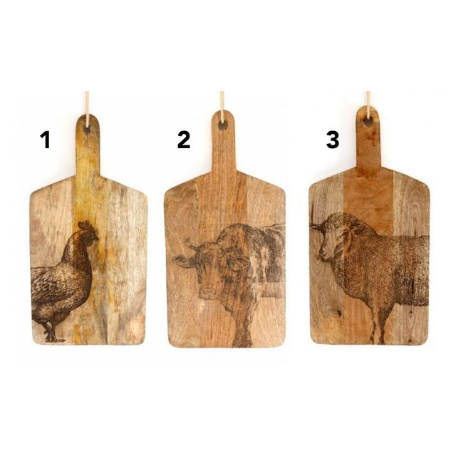Sifcon 50cm Etched Wooden Chopping Board - (Choice of 3) - Old Railway Line Garden Centre
