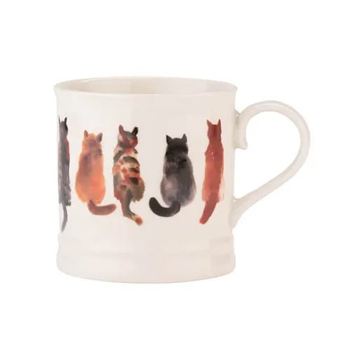 Siip Cat Line Up Ceramic Mug - Old Railway Line Garden Centre