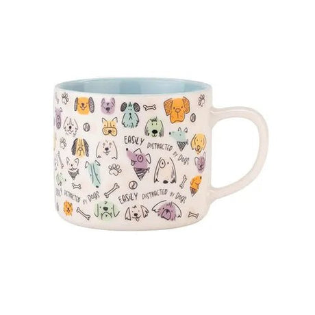 Siip Easily Distracted Dogs Ceramic Mug - Old Railway Line Garden Centre