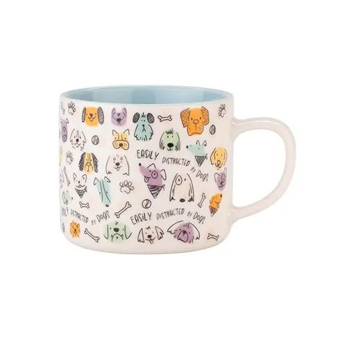 Siip Easily Distracted Dogs Ceramic Mug - Old Railway Line Garden Centre