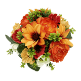 Sincere Floral 24cm Orange Dahlia, Camellia, Anemone Weigh - Old Railway Line Garden Centre