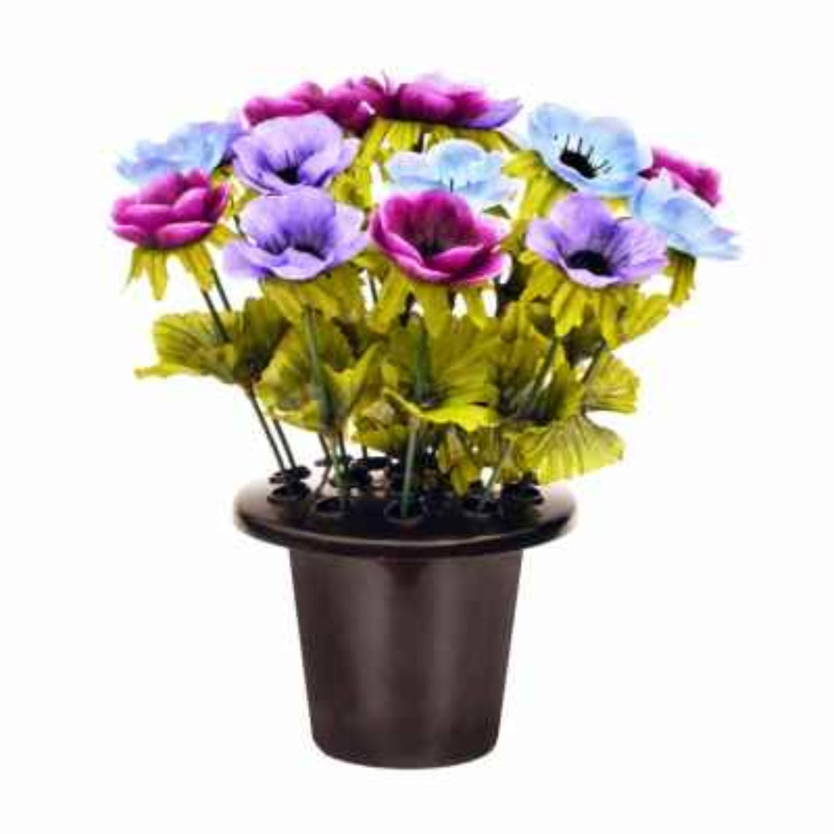 Sincere Floral 25cm Lilac Anemone Grave Pot - Old Railway Line Garden Centre