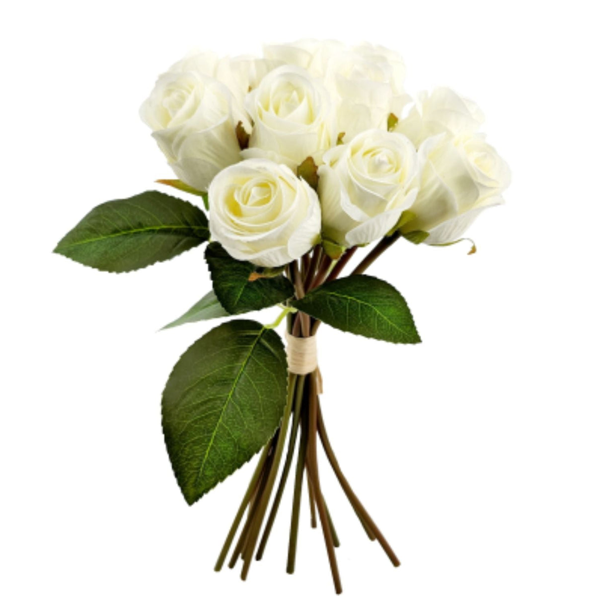 Sincere Floral 29cm Cream Rosebud Bunch - Old Railway Line Garden Centre