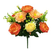 Sincere Floral 38cm Orange Poppy Rose Blossom Foliage Bouquet - Old Railway Line Garden Centre