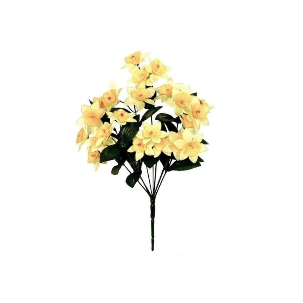 Sincere Floral 41cm Artificial Narcissus Daffodils Spray - Yellow