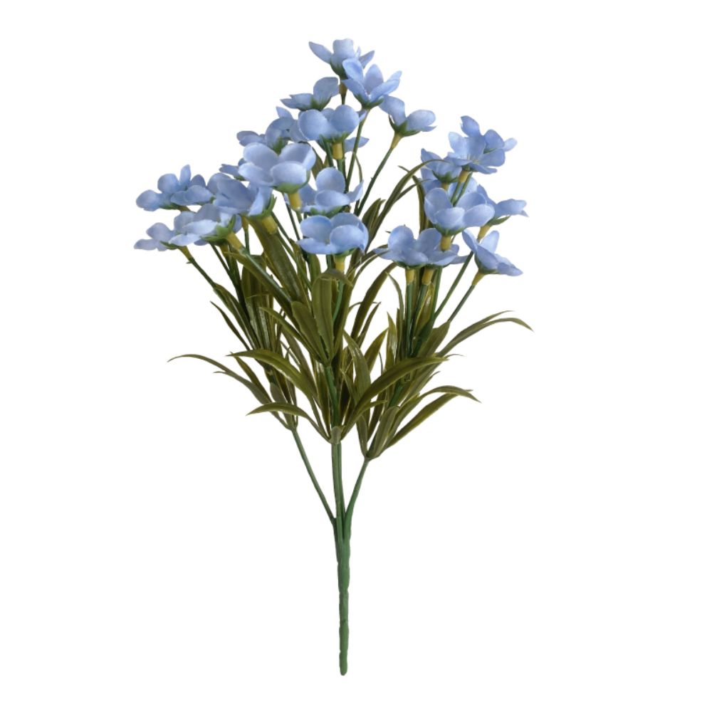 Sincere Floral 32cm Artificial Forget-Me-Not Spray - Powder Blue