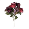 Sincere Floral 47cm Burgundy Rose & Hydrangea Foliage Bouquet - Old Railway Line Garden Centre