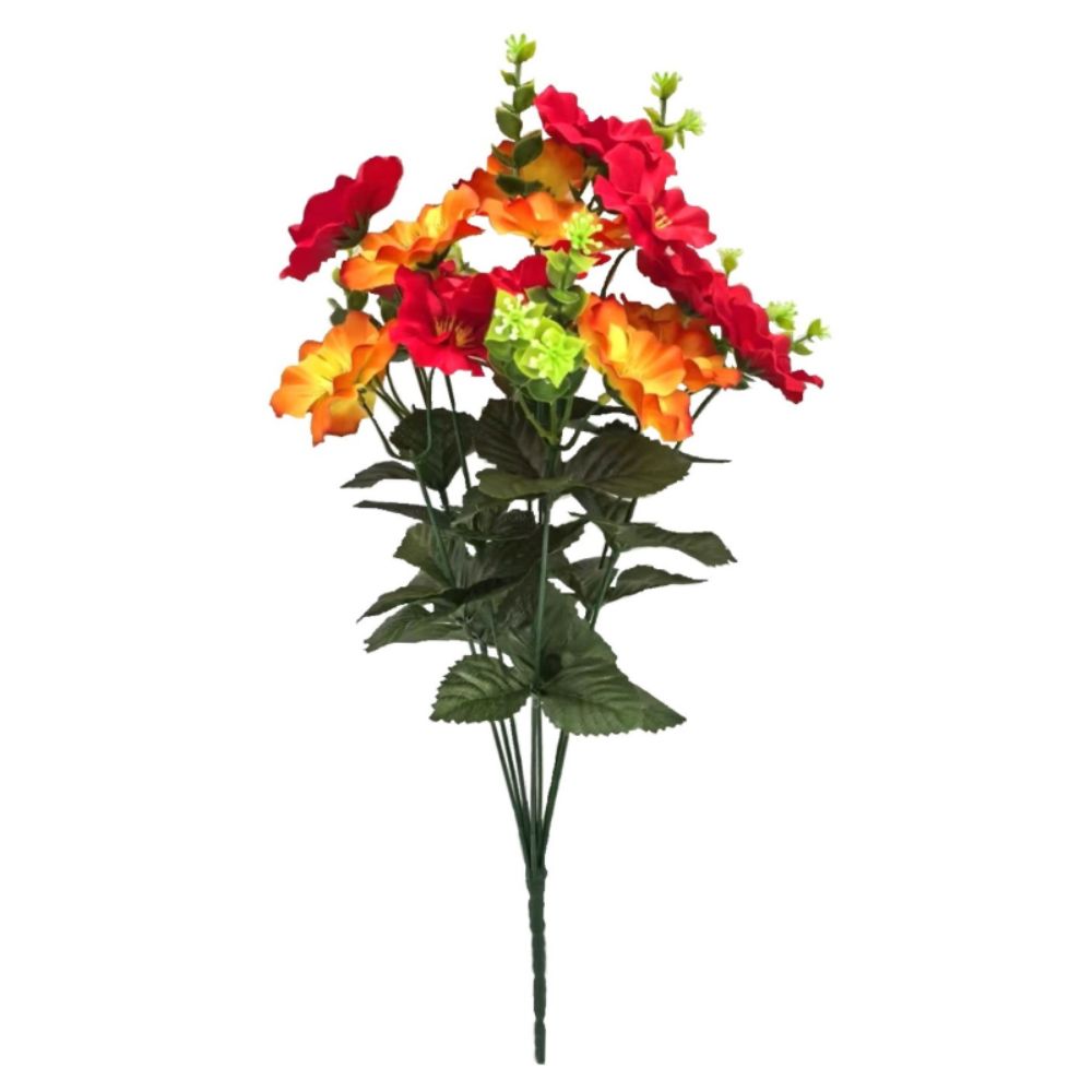 Sincere Floral 48cm Artificial Pansy Foliage Spray (Choice of 3)