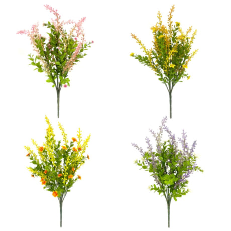 Sincere Floral 49cm Rivina Blossom Foliage Bouquet (Choice of 4) - Old Railway Line Garden Centre