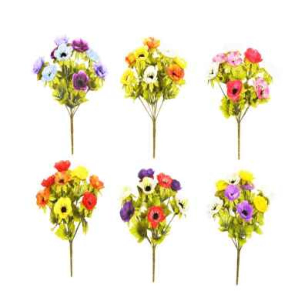 Sincere Floral 25cm Anemone Bouquet (Choice of 6)