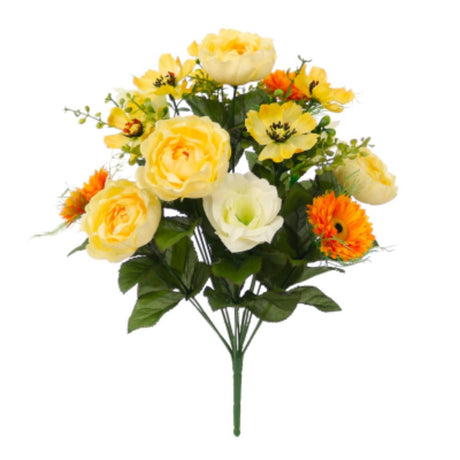 Sincere Floral 40cm Ranunculus Gerbera Eustoma Cosmos Bouquet (Choice of 3)