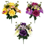 Sincere Floral 34cm Rose Orchid Hydrangea Bouquet (Choice of 3)