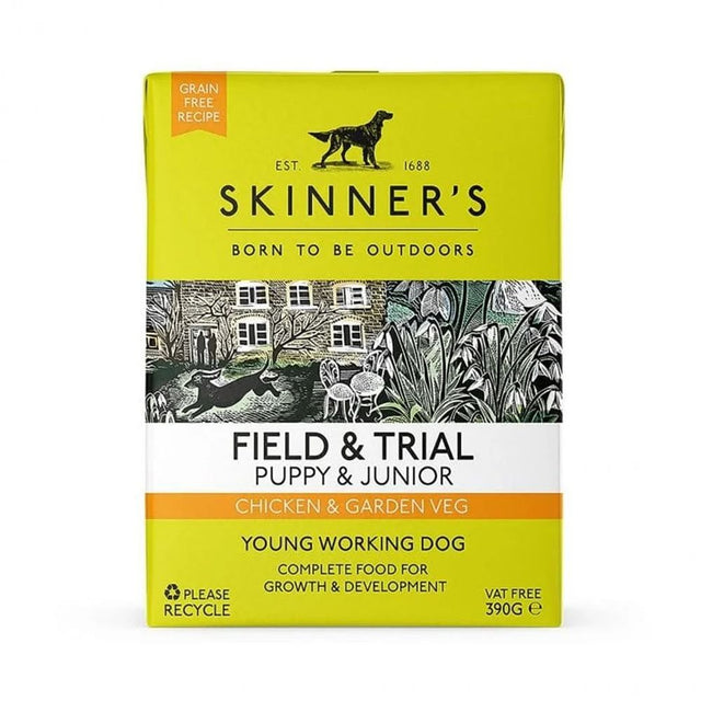 Skinners Field & Trial 390g Puppy & Junior Chicken with Garden Veg Dog Food - Old Railway Line Garden Centre