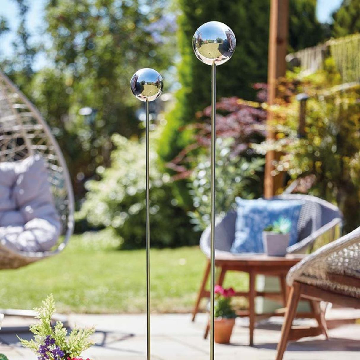 Smart Garden 15cm Gaze Ball Mirror Stake