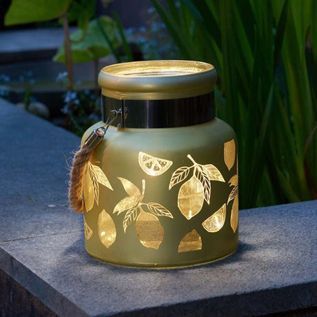 Smart Garden 17cm Lemon Lantern - Yellow - Old Railway Line Garden Centre