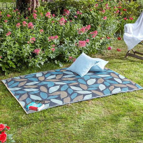 Smart Garden 210cm Floral Leaves Garden Alfresco Mat - Old Railway Line Garden Centre